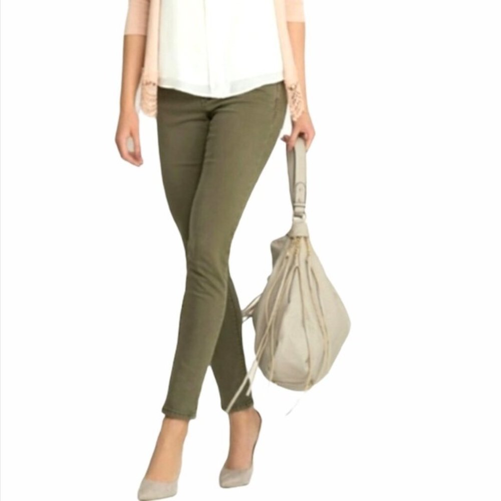 Lucky Brand Jeans Charlie Super Skinny Olive Green 26